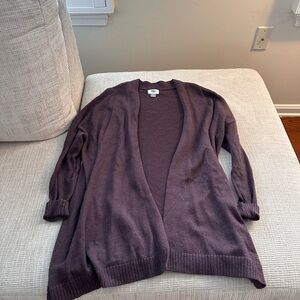 Women's Purple Cardigan Sweater